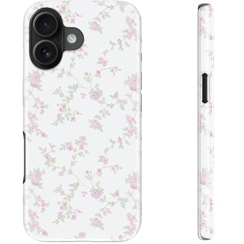STARVIP Schutzhülle für iPhone 16, kompatibel mit kabellosem Laden, zweilagiger, stoßfester Schutz mit stilvollem Wildblumen-Design, schicke Schutzhülle für Damen, Rosa Petite Blossom STARVIP Schutzhülle für iPhone 16, kompatibel mit kabellosem Laden, zweilagiger, stoßfester Schutz mit stilvollem Wildblumen-Design, schicke Schutzhülle für Damen, Rosa Petite Blossom von STARVIP