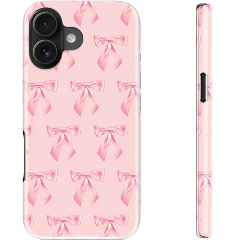 STARVIP Schutzhülle für iPhone 16, kompatibel mit kabellosem Laden, zweilagiger, stoßfester Schutz mit stilvollem Wildblumen-Design, schicke Schutzhülle für Damen, niedliche rosa Schleife STARVIP Schutzhülle für iPhone 16, kompatibel mit kabellosem Laden, zweilagiger, stoßfester Schutz mit stilvollem Wildblumen-Design, schicke Schutzhülle für Damen, niedliche rosa Schleife von STARVIP