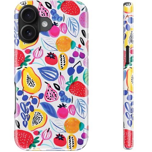 STARVIP Schutzhülle für iPhone 16, kompatibel mit kabellosem Laden, zweilagiger, stoßfester Schutz mit stylischem Wildblumen-Design, schicke Schutzhülle für Damen, verspielte Fruchtkritzeleien STARVIP Schutzhülle für iPhone 16, kompatibel mit kabellosem Laden, zweilagiger, stoßfester Schutz mit stylischem Wildblumen-Design, schicke Schutzhülle für Damen, verspielte Fruchtkritzeleien von STARVIP