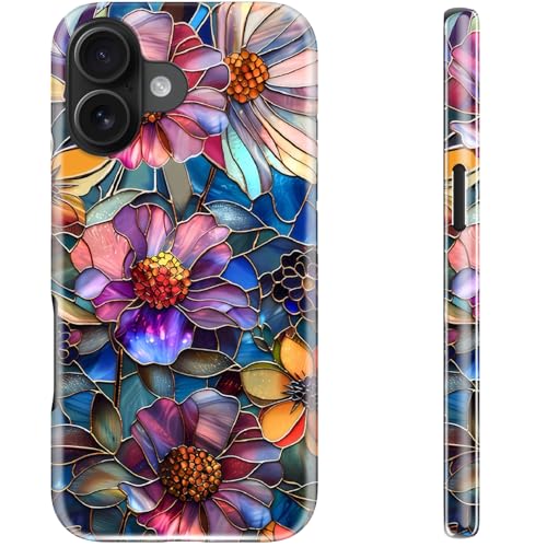 STARVIP Schutzhülle für iPhone 16 Plus, kabelloses Laden, zweilagiger, stoßfester Schutz mit niedlichem Wildblumen-Design, weiches Silikon + Hartschale, schicke Handyhülle für Frauen, lebendige STARVIP Schutzhülle für iPhone 16 Plus, kabelloses Laden, zweilagiger, stoßfester Schutz mit niedlichem Wildblumen-Design, weiches Silikon + Hartschale, schicke Handyhülle für Frauen, lebendige von STARVIP