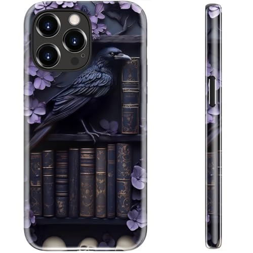 STARVIP Schutzhülle für iPhone 16 Pro Max, kompatibel mit kabellosem Laden, zweilagiger, stoßfester Schutz mit stilvollem Wildblumen-Design, schicke Schutzhülle für Damen, lila Blumen & Rabe STARVIP Schutzhülle für iPhone 16 Pro Max, kompatibel mit kabellosem Laden, zweilagiger, stoßfester Schutz mit stilvollem Wildblumen-Design, schicke Schutzhülle für Damen, lila Blumen & Rabe von STARVIP