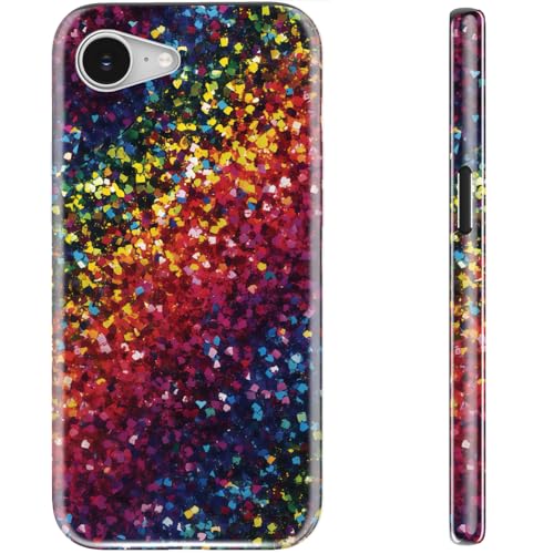 STARVIP Schutzhülle für iPhone 16e, kabelloses Aufladen, zweilagiger, stoßfester Schutz mit stilvollem Wildblumen-Design, weiches Silikon und Hartschale, niedlich, schick, für Damen, farbiger Glitzer STARVIP Schutzhülle für iPhone 16e, kabelloses Aufladen, zweilagiger, stoßfester Schutz mit stilvollem Wildblumen-Design, weiches Silikon und Hartschale, niedlich, schick, für Damen, farbiger Glitzer von STARVIP