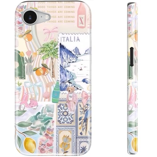 STARVIP Schutzhülle für iPhone 16e, kompatibel mit kabellosem Laden, zweilagiger, stoßfester Schutz mit stilvollem Design, weiches Silikon + Hartschale, Handyhülle für Damen, kreative Collage von STARVIP