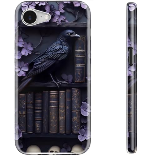 STARVIP Schutzhülle für iPhone 16e, kompatibel mit kabellosem Laden, zweilagiger, stoßfester Schutz mit stilvollem Wildblumen-Design, schicke Schutzhülle für Damen, lila Blumen & Rabe STARVIP Schutzhülle für iPhone 16e, kompatibel mit kabellosem Laden, zweilagiger, stoßfester Schutz mit stilvollem Wildblumen-Design, schicke Schutzhülle für Damen, lila Blumen & Rabe von STARVIP