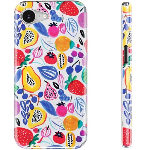 STARVIP Schutzhülle für iPhone 16e, kompatibel mit kabellosem Laden, zweilagiger, stoßfester Schutz mit stylischem Wildblumen-Design, schicke Schutzhülle für Damen, verspielte Fruchtkritzeleien STARVIP Schutzhülle für iPhone 16e, kompatibel mit kabellosem Laden, zweilagiger, stoßfester Schutz mit stylischem Wildblumen-Design, schicke Schutzhülle für Damen, verspielte Fruchtkritzeleien von STARVIP