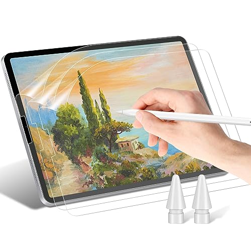 3 Stück Papier Folie Kompatibel mit iPad Pro 12.9 Zoll (2022/2021/2020/2018),Matte Like Papier Displayschutz, Blendfreiem Feel Like Paper for Zeichnen, Schreibe von STARY