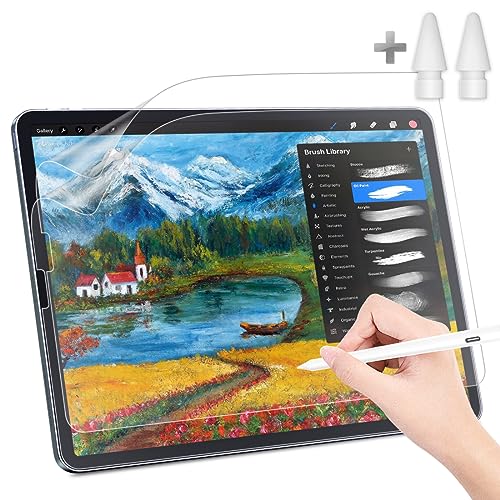 STARY 2er-Pack Displayschutzfolie für iPad Pro 11 (2022/2021/2020/2018) und iPad Air 5/4 (2022/2020, 10,9 Zoll), Schreiben Sie als Papier, hohe Empfindlichkeit, matte PET-Folie zum Zeichnen wie auf von STARY