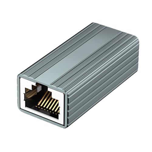 STBQHG Ethernet-Ethernet-Kabel-Verlängerung, Ethernet-Koppler, Aluminiumgehäuse, Abschirmung, Ethernet-Stecker, einfache Installation von STBQHG