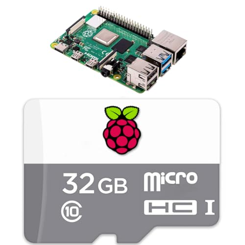 STEADYGAMER - 32 GB Raspberry Pi vorinstallierte (RASPBIAN/Raspberry PI OS) SD-Karte | 4, 3B+ (Plus), 3A+, 3B, 2, Zero kompatibel mit allen Pi-Modellen von STEADYGAMER
