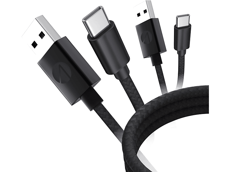 STEALTH USB-C Lade & Data Kabel Twin Pack für PS VR2(2x2m) Kabel, Schwarz von STEALTH