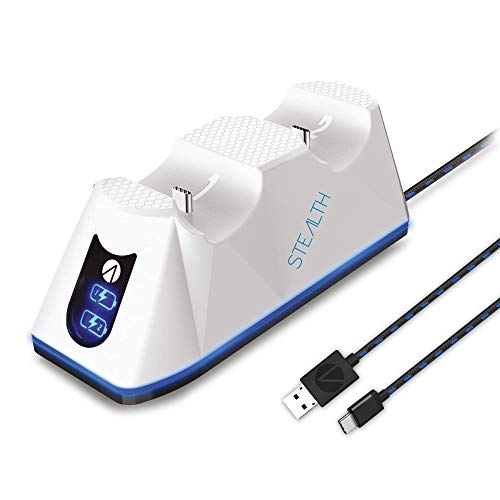 Stealth - Twin Charging Dock with 2m Play & Charge Cable for PS5 - White [Video Game] von STEALTH