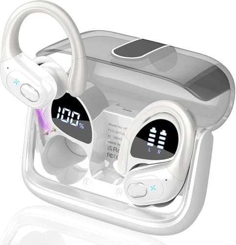 STECEi Bluetooth Kopfhörer, Kopfhörer Kabellos Bluetooth In Ear Kopfhörer mit 4 Mikrofon, ENC Lärmreduzierung Ohrhörer, Weiß STECEi Bluetooth Kopfhörer, Kopfhörer Kabellos Bluetooth In Ear Kopfhörer mit 4 Mikrofon, ENC Lärmreduzierung Ohrhörer, Weiß von STECEi