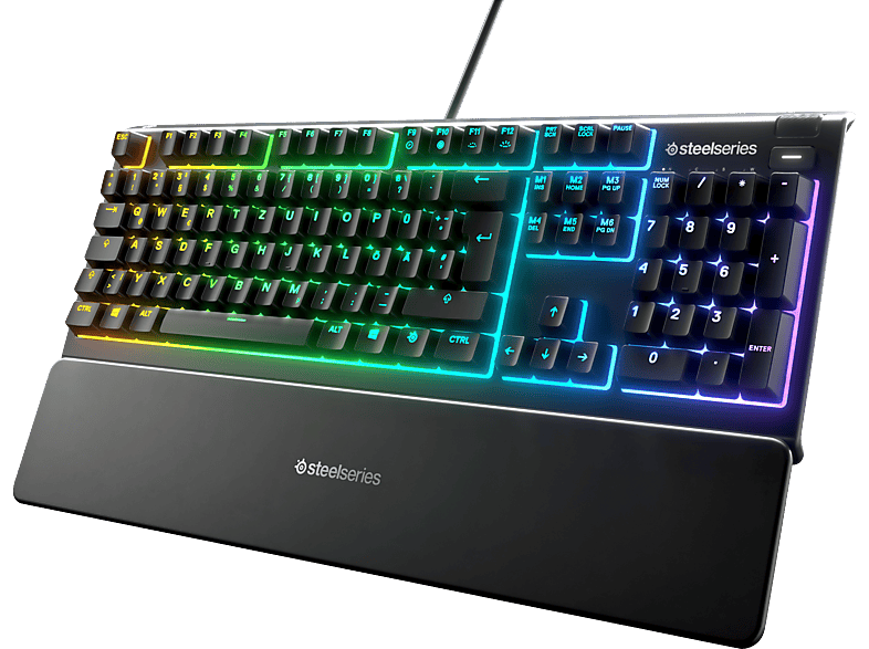 STEELSERIES Apex 3, Gaming Tastatur, Rubberdome, Steelseries Whisper-Quiet, Kabelgebunden, Schwarz STEELSERIES Apex 3, Gaming Tastatur, Rubberdome, Steelseries Whisper-Quiet, Kabelgebunden, Schwarz von STEELSERIES