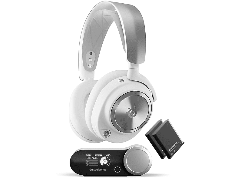 STEELSERIES Arctis Nova Pro Wireless, Over-ear Gaming-Headset Bluetooth Weiß von STEELSERIES