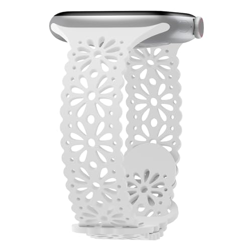 STEEZRD Silikon Kompatibel mit Apple Watch Armband 38mm 40mm 41mm 42mm 44mm 45mm 49mm, Sport Schlank Ausgehöhlt Ersatzarmband für iWatch Armbänder Ultra Series 9 8 7 SE 6 5 4 2 1 Damen Herren STEEZRD Silikon Kompatibel mit Apple Watch Armband 38mm 40mm 41mm 42mm 44mm 45mm 49mm, Sport Schlank Ausgehöhlt Ersatzarmband für iWatch Armbänder Ultra Series 9 8 7 SE 6 5 4 2 1 Damen Herren von STEEZRD