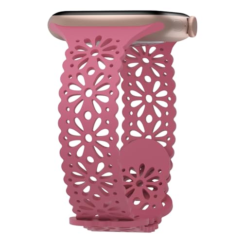 STEEZRD Silikon Kompatibel mit Apple Watch Armband 38mm 40mm 41mm 42mm 44mm 45mm 49mm, Sport Schlank Ausgehöhlt Ersatzarmband für iWatch Armbänder Ultra Series 9 8 7 SE 6 5 4 2 1 Damen Herren STEEZRD Silikon Kompatibel mit Apple Watch Armband 38mm 40mm 41mm 42mm 44mm 45mm 49mm, Sport Schlank Ausgehöhlt Ersatzarmband für iWatch Armbänder Ultra Series 9 8 7 SE 6 5 4 2 1 Damen Herren von STEEZRD