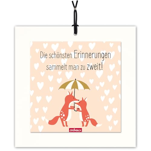 STEINBECK Bildergruß - Die schönsten Erinnerungen sammelt man zu zweit! - Geschenk Freundschaft Familie Liebe Glück Fuchs Herzen Regenschirm STEINBECK Bildergruß - Die schönsten Erinnerungen sammelt man zu zweit! - Geschenk Freundschaft Familie Liebe Glück Fuchs Herzen Regenschirm von STEINBECK