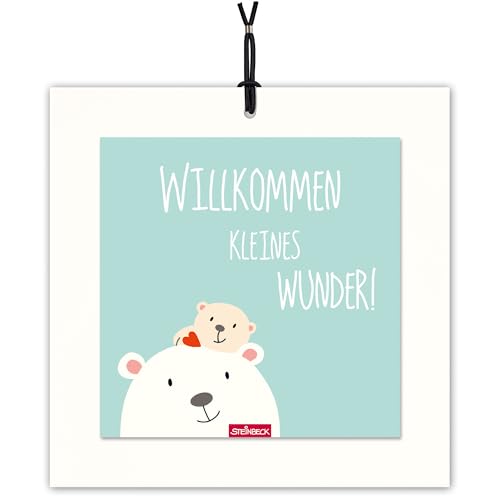 STEINBECK Bildergruß - Willkommen kleines Wunder! - Geschenk Geburt Familie Bär Baby STEINBECK Bildergruß - Willkommen kleines Wunder! - Geschenk Geburt Familie Bär Baby von STEINBECK