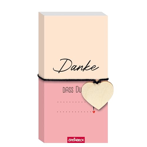 STEINBECK Geschenkblock - Danke, dass Du... - Geschenkblock mit Herz aus Holz STEINBECK Geschenkblock - Danke, dass Du... - Geschenkblock mit Herz aus Holz von STEINBECK