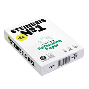 STEINBEIS Recyclingpapier No.1 DIN A4 80 g/qm 500 Blatt von STEINBEIS