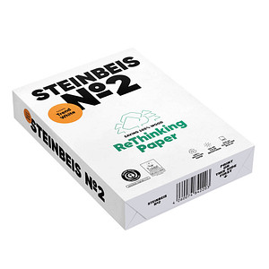 STEINBEIS Recyclingpapier No.2 DIN A4 80 g/qm 500 Blatt von STEINBEIS