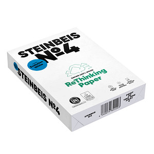 STEINBEIS Recyclingpapier No.4 DIN A4 80 g/qm 500 Blatt von STEINBEIS