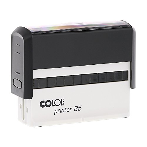 Stempel Colop Printer 25 custom (75x15 mm - 4 Zeilen) mit individueller Textplatte Farbe Schwarz von STEMPEL-FABRIK