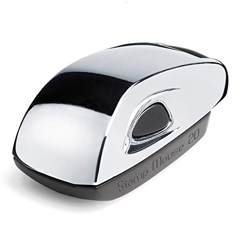 Stempel Colop Stamp Mouse 20 (38x14 mm - 4 Zeilen) mit individueller Textplatte Farbe Grau von STEMPEL-FABRIK
