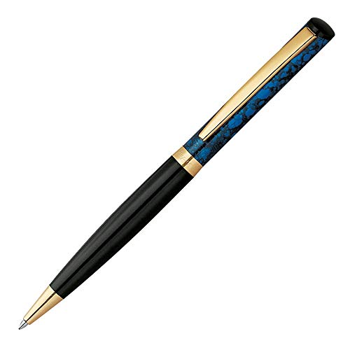 Stempel-Kugelschreiber Heri Color Exclusive 6723 custom Schwarz/Marmor Blau von STEMPEL-FABRIK
