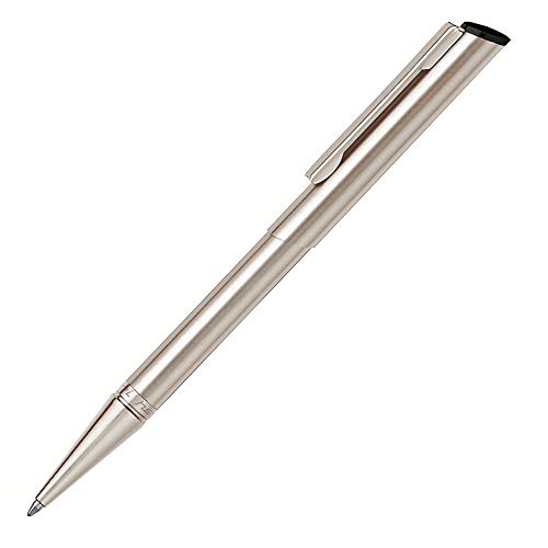 Stempel-Kugelschreiber Heri Diagonal 3004 custom Pearl Nickel von STEMPEL-FABRIK