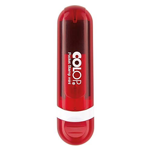 stempel-fabrik – Colop Mini Pocket Stamp Ruby Stempel mit Wunschtext personalisieren – selbstfärbender Taschenstempel als Namensstempel, Adressstempel & Co zu verwenden (39 x 10 mm | 3 Zeilen |) von STEMPEL-FABRIK