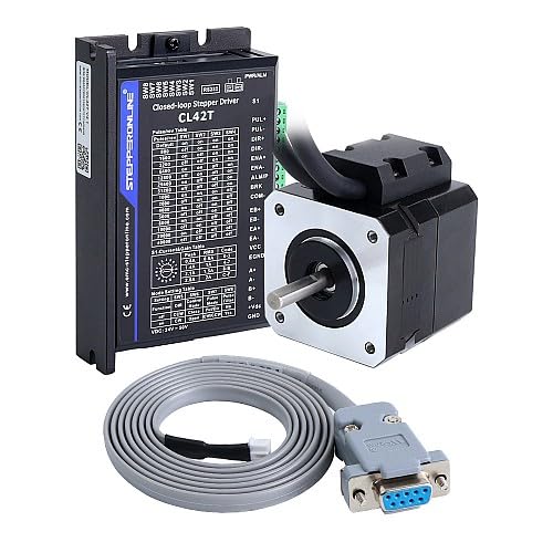 STEPPERONLINE 1 Achse Closed Loop Schrittmotor Kit 14Ncm 1000PPR Nema 17 Stepper Motor & Schrittmotor Treiber CL42T-V41 0–3,0A 24–48VDC für CNC Graviermaschine STEPPERONLINE 1 Achse Closed Loop Schrittmotor Kit 14Ncm 1000PPR Nema 17 Stepper Motor & Schrittmotor Treiber CL42T-V41 0–3,0A 24–48VDC für CNC Graviermaschine von STEPPERONLINE