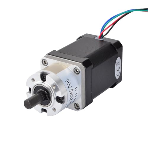 STEPPERONLINE Nema 17 Schrittmotor Bipolar L=60mm mit Übersetzung 5:1 Planetengetriebe von STEPPERONLINE