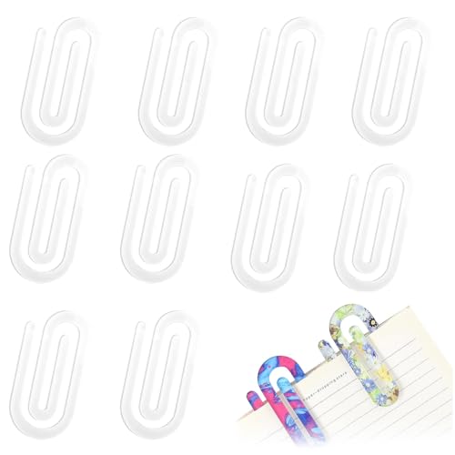 STFALI Büroklammern Groß 10 Stück, Papierklammern, Sublimation Rohlinge,Wärmeübertragung Diy Design Papierklammern, Schule Klassenzimmer Briefpapier, Büro, Haus Geschenk Craft Supplies von STFALI