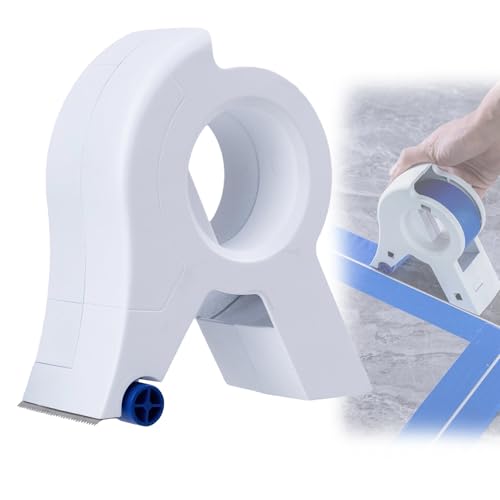 STFALI Masking Master, Malerband Applikator, Tape Trim, Vormontiertes Abdeckfolien-Klebebandwerkzeug, Geeignet für Zierleisten, Böden, Fenster und Türrahmen von STFALI