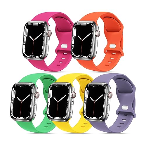STG Sport Watch-Armband, kompatibel Watch, 38 mm, 40 mm, 41 mm, 42 mm, 44 mm, 45 mm, 49 mm, weiches Silikon-Ersatz-Sportarmband, kompatibel mit iWatch Ultra-S-Serie 8/7/6/5/4/3/2/1, 5 STG Sport Watch-Armband, kompatibel Watch, 38 mm, 40 mm, 41 mm, 42 mm, 44 mm, 45 mm, 49 mm, weiches Silikon-Ersatz-Sportarmband, kompatibel mit iWatch Ultra-S-Serie 8/7/6/5/4/3/2/1, 5 von STG Sport