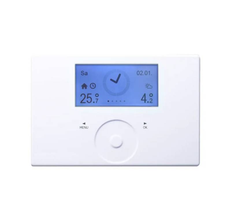 STIEBEL ELTRON Außentemperaturanzeige Raumfernbedienung mit Thermostatfunktion für Wärmepumpenmanager 234723, Matrixdisplay von STIEBEL ELTRON