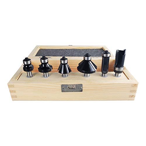 STIER Rand- und Kantenfräser Set, 6-teilig, 8 mm Schaft, Oberfräsen Fräser Set, Fräser für Oberfräse STIER Rand- und Kantenfräser Set, 6-teilig, 8 mm Schaft, Oberfräsen Fräser Set, Fräser für Oberfräse von STIER