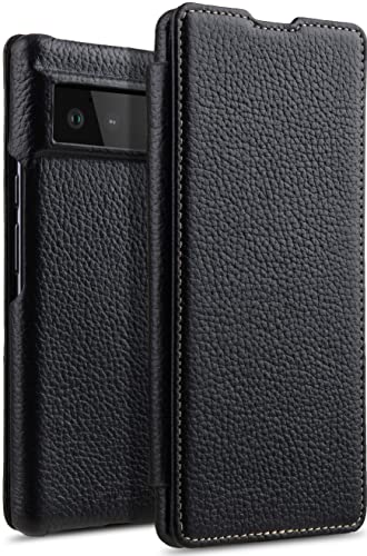 STILGUT Book Case kompatibel mit Google Pixel 6 Hülle aus Leder zum Klappen, Klapphülle, Handyhülle, Lederhülle - Schwarz STILGUT Book Case kompatibel mit Google Pixel 6 Hülle aus Leder zum Klappen, Klapphülle, Handyhülle, Lederhülle - Schwarz von STILGUT