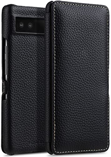 STILGUT Book Case kompatibel mit Google Pixel 6a Hülle aus Leder mit Clip-Verschluss, Lederhülle, Klapphülle, Handyhülle - Schwarz STILGUT Book Case kompatibel mit Google Pixel 6a Hülle aus Leder mit Clip-Verschluss, Lederhülle, Klapphülle, Handyhülle - Schwarz von STILGUT