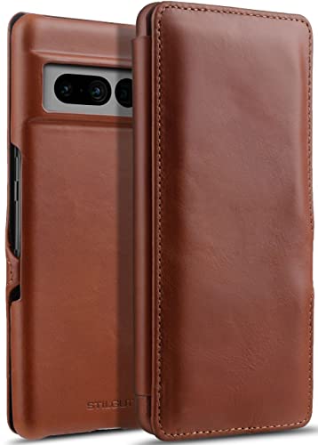 STILGUT Book Case kompatibel mit Google Pixel 7 Pro Hülle aus Leder mit Clip-Verschluss, Lederhülle, Klapphülle, Handyhülle - Cognac STILGUT Book Case kompatibel mit Google Pixel 7 Pro Hülle aus Leder mit Clip-Verschluss, Lederhülle, Klapphülle, Handyhülle - Cognac von STILGUT