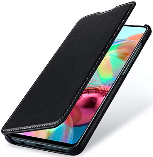STILGUT Book Case kompatibel mit Samsung Galaxy A71 Hülle aus Leder zum Klappen, Klapphülle, Handyhülle, Lederhülle, dünn - Schwarz Nappa STILGUT Book Case kompatibel mit Samsung Galaxy A71 Hülle aus Leder zum Klappen, Klapphülle, Handyhülle, Lederhülle, dünn - Schwarz Nappa von STILGUT