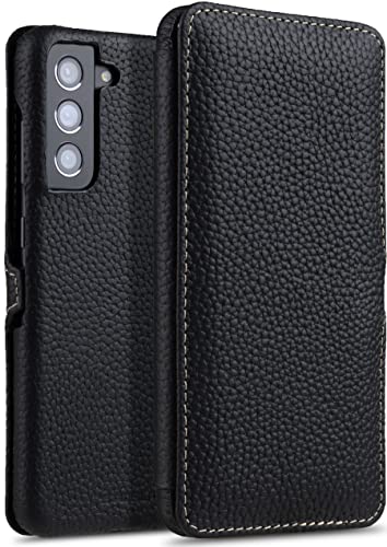 STILGUT Book Case kompatibel mit Samsung Galaxy S21 FE 5G Hülle aus Leder mit Clip-Verschluss, Lederhülle, Klapphülle, Handyhülle – Schwarz STILGUT Book Case kompatibel mit Samsung Galaxy S21 FE 5G Hülle aus Leder mit Clip-Verschluss, Lederhülle, Klapphülle, Handyhülle – Schwarz von STILGUT