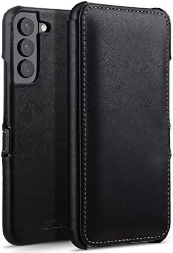 STILGUT Book Case kompatibel mit Samsung Galaxy S22 Plus Hülle aus Leder mit Clip-Verschluss, Lederhülle, Klapphülle, Handyhülle - Schwarz Nappa STILGUT Book Case kompatibel mit Samsung Galaxy S22 Plus Hülle aus Leder mit Clip-Verschluss, Lederhülle, Klapphülle, Handyhülle - Schwarz Nappa von STILGUT