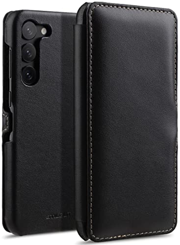 STILGUT Book Case kompatibel mit Samsung Galaxy S23 Plus Hülle aus Leder mit Clip-Verschluss, Lederhülle, Klapphülle, Handyhülle - Schwarz Nappa STILGUT Book Case kompatibel mit Samsung Galaxy S23 Plus Hülle aus Leder mit Clip-Verschluss, Lederhülle, Klapphülle, Handyhülle - Schwarz Nappa von STILGUT