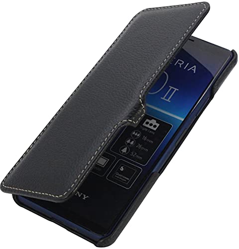 STILGUT Book Case kompatibel mit Sony Xperia 10 II Hülle aus Leder mit Clip-Verschluss, Lederhülle, Klapphülle, Handyhülle - Schwarz STILGUT Book Case kompatibel mit Sony Xperia 10 II Hülle aus Leder mit Clip-Verschluss, Lederhülle, Klapphülle, Handyhülle - Schwarz von STILGUT