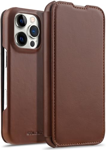 STILGUT Book Case passend für iPhone 16 Pro Max - Hülle kompatibel mit MagSafe aus Leder zum Klappen, Klapphülle, Handyhülle, Lederhülle - Cognac STILGUT Book Case passend für iPhone 16 Pro Max - Hülle kompatibel mit MagSafe aus Leder zum Klappen, Klapphülle, Handyhülle, Lederhülle - Cognac von STILGUT