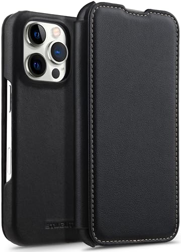 STILGUT Book Case passend für iPhone 16 Pro Max - Hülle kompatibel mit MagSafe aus Leder zum Klappen, Klapphülle, Handyhülle, Lederhülle - Schwarz Nappa STILGUT Book Case passend für iPhone 16 Pro Max - Hülle kompatibel mit MagSafe aus Leder zum Klappen, Klapphülle, Handyhülle, Lederhülle - Schwarz Nappa von STILGUT