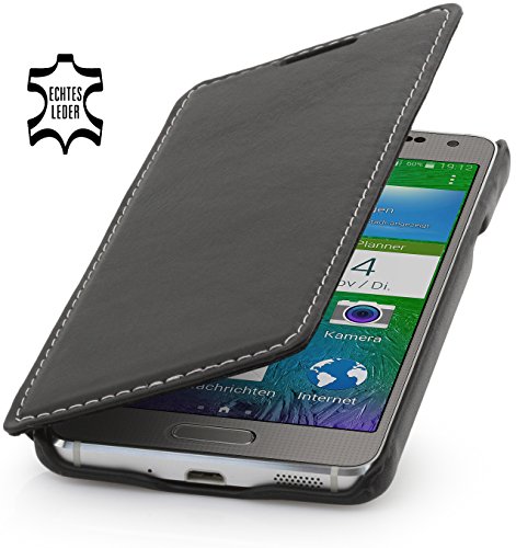 STILGUT Book Type Case, Hülle aus Leder für Samsung Galaxy Alpha, Booklet case, schwarz Nappa STILGUT Book Type Case, Hülle aus Leder für Samsung Galaxy Alpha, Booklet case, schwarz Nappa von STILGUT