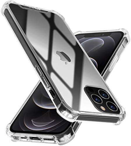 STILGUT Bumper kompatibel mit iPhone 12 Pro Max (6.7") Clear Case, TPU/PC Hülle, Cover, Handyhülle, TPU/PC Case, stoßfeste Hülle, transparent von STILGUT
